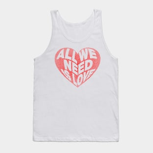 Heart Design - All we need is love Tank Top